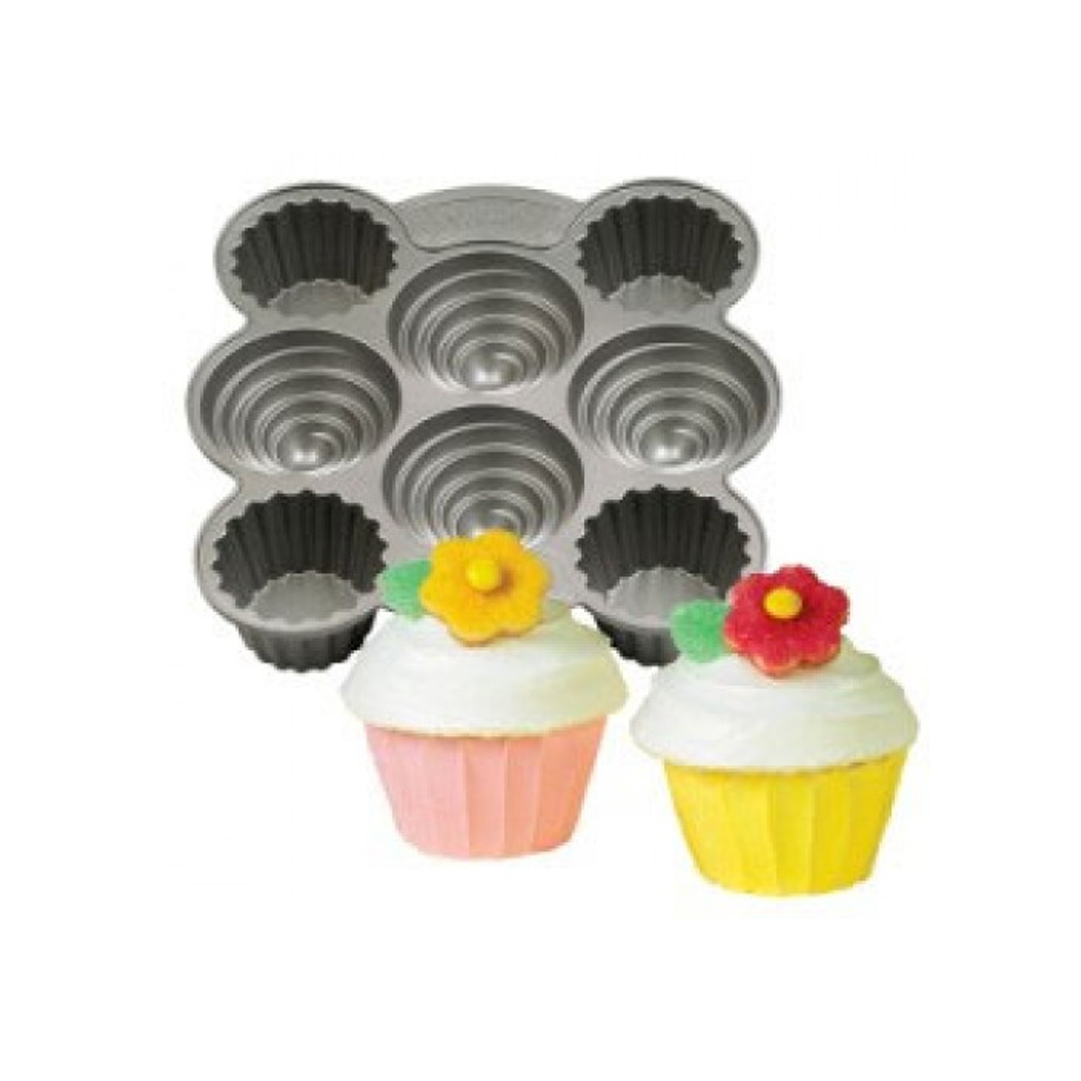 Perfect Results Premium Non-Stick Steel Bakeware Mega Muffin and Cupcake  Baking Pan, 24-Cup - Wilton