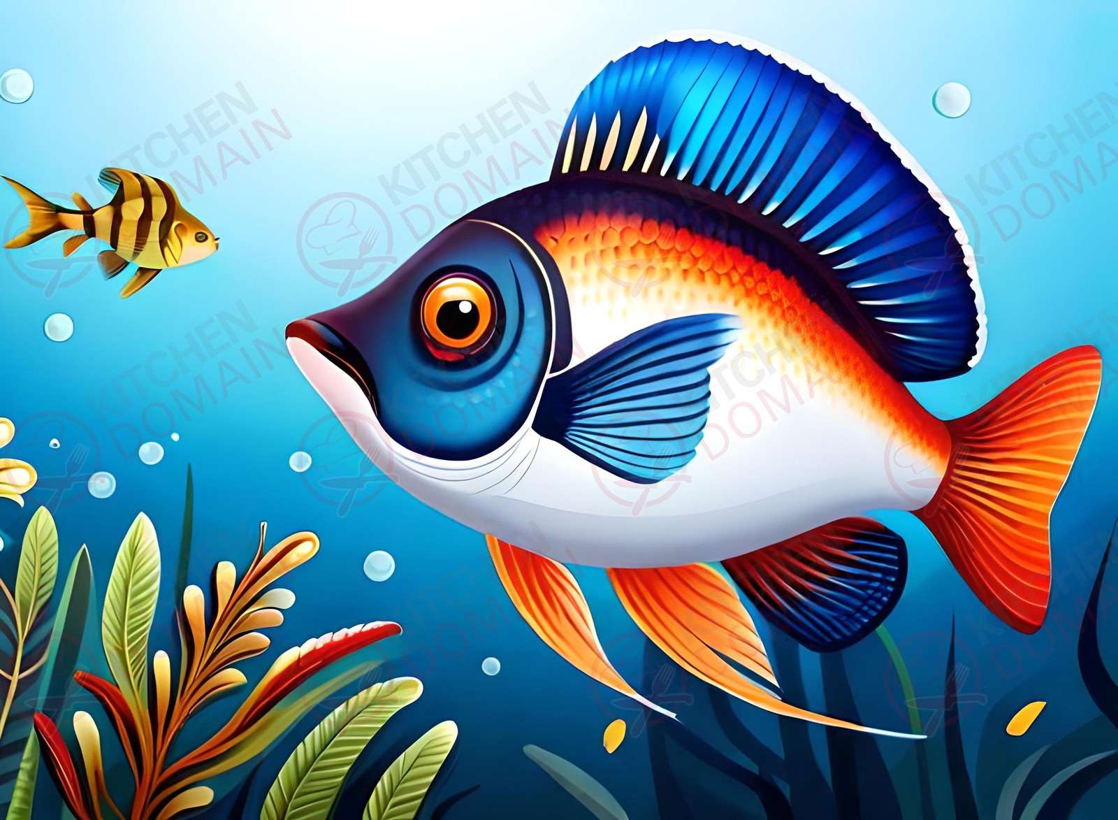 Kitchen Domain - Tropical Fish Edible Image #5 - A4