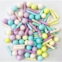 Pastel Pearls & Rods Mix 80g Sprinkles