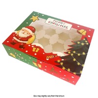 Christmas Cupcake Box 12 Hole