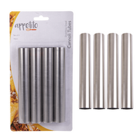 Stainless Steel Cannoli Tubes Set of 4