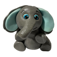 Fondant Elephant Blue Ears