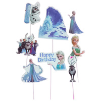 Frozen Cake Topper Set 8 Piece 