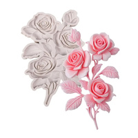 3 Roses Silicone Fondant Mould