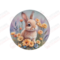 Bunny Edible Image  - Round #04
