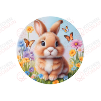Bunny Edible Image  - Round #06