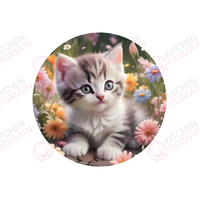 Kitten Edible Image #05 - Round