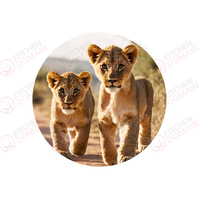 Lion Cubs Edible Image - Round #01