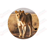 Lion Edible Image - Round #03