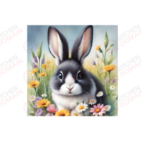 Bunny Edible Image #01 - Square