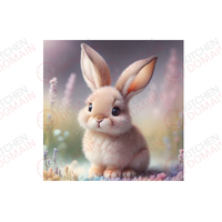 Bunny Edible Image #04 - Square