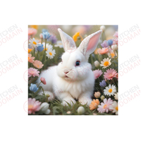 Bunny Edible Image #05 - Square