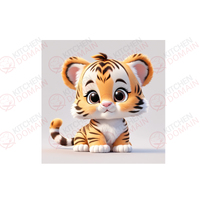 Tiger Cub Edible Image #13 - Square