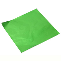 Foil Chocolate Wrap Green 8x8cm Square 100pcs