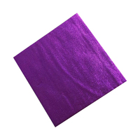 Foil Chocolate Wrap Textured Purple  8x8cm Square 100pcs
