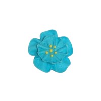 Dainty Icing Flowers Blue 30mm