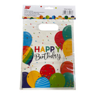 Happy Birthday Balloon Loot Bags 8pcs