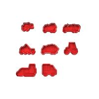 Automotive Fondant / Cookie Cutter & Stamp Set of 8