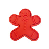 Large Gingerbread Man Fondant / Cookie Cutter & Stamp