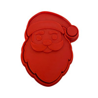 Santa Face Fondant / Cookie Cutter & Stamp