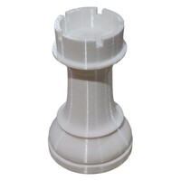 White Chess Piece Rook Decoration Topper