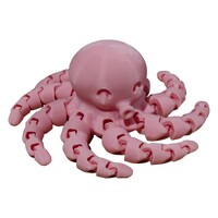 Large Pink Articulated Octopus Decoration Topper