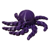 Small Purple Articulated Octopus Decoration Topper