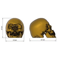 Golden Skull Decoration 