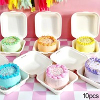 Cake Craft Biodegradable Bento Cake Box 10 Pieces