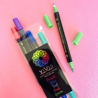 Vivid Edible Metallic Markers Rainbow 5pk