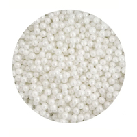  4mm Pearl White Sugar Balls - 20 Grams