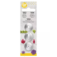 Wilton Petal-Leaf-Flower Tip Set 3pc