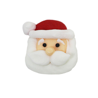 Edible Xmas Decoration Santa Face 2.5cm