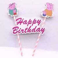 Peppa Pig Cake Flag Topper