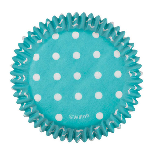 Wilton Teal Dots 75 Pack