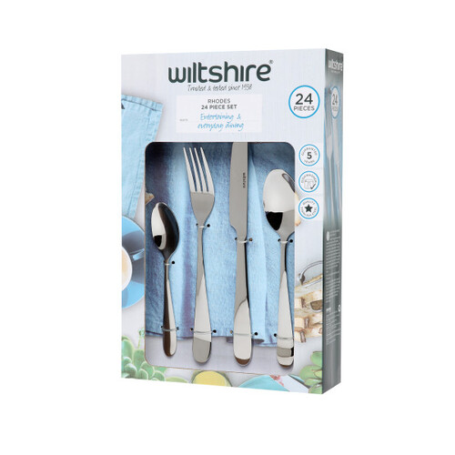 Wiltshire Rhodes 24 Piece Cutlery Set