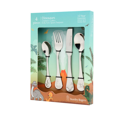 Stanley Rogers Children's Cutlery 4 Piece Set - Dinosaurs