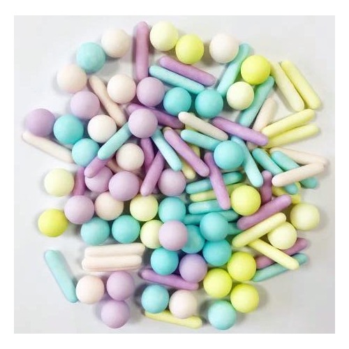 Pastel Pearls & Rods Mix 80g Sprinkles