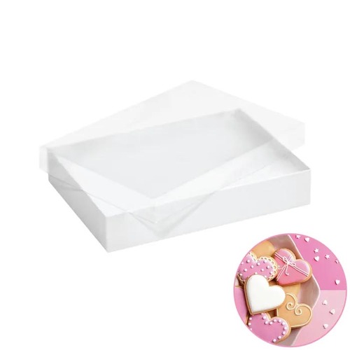 Clear Lid Cookie Box 32cm x 25cm x 5.5cm