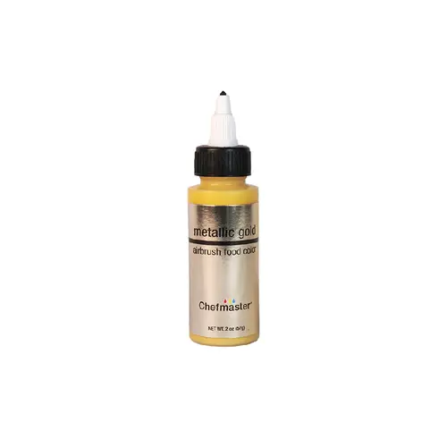 Chefmaster Airbrush Metallic Gold - 2oz