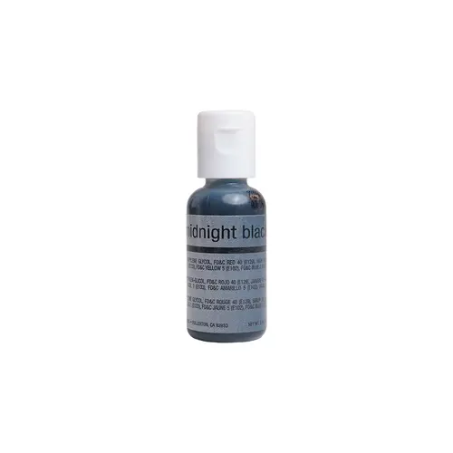 Chefmaster Airbrush Liquid Midnight Black .64oz Bottle