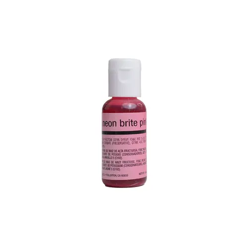 Chefmaster Airbrush Liquid Neon Brite Pink .64oz Bottle