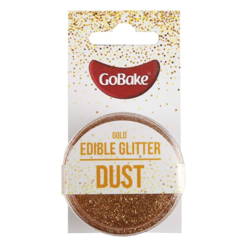 Go Bake Edible Glitter Dust Gold 2g