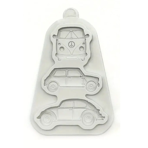 Three Cars Fondant Mould