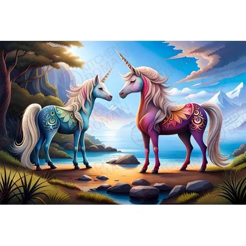 Unicorn Edible Image #5 - A4