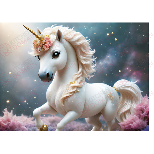 Unicorn Edible Image #12 - A4