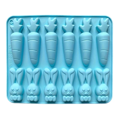 Bunny & Carrot  Easter Silicone Mould