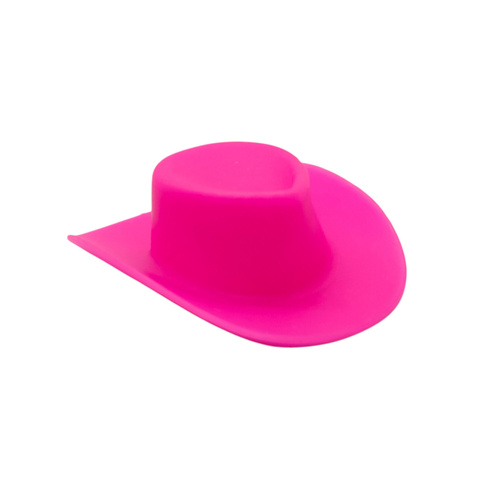 Mini Plastic Cowgirl Hat Decoration Pink 