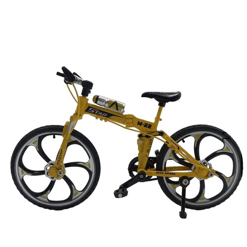 Folding Road Bike Yellow Decoration