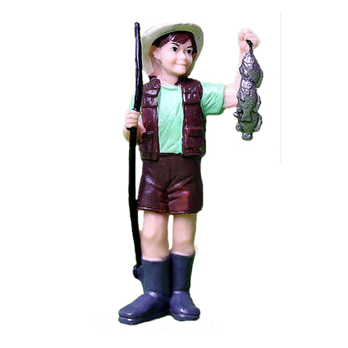 Person Fishing Figurine